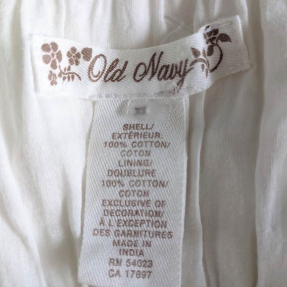 Old Navy White Casual Cotton Spaghetti Strap Dress XS - Picture 11 of 11